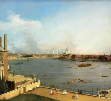 Canaletto Werke - die Themse und die Stadt London von Richmond House 1746 Canaletto